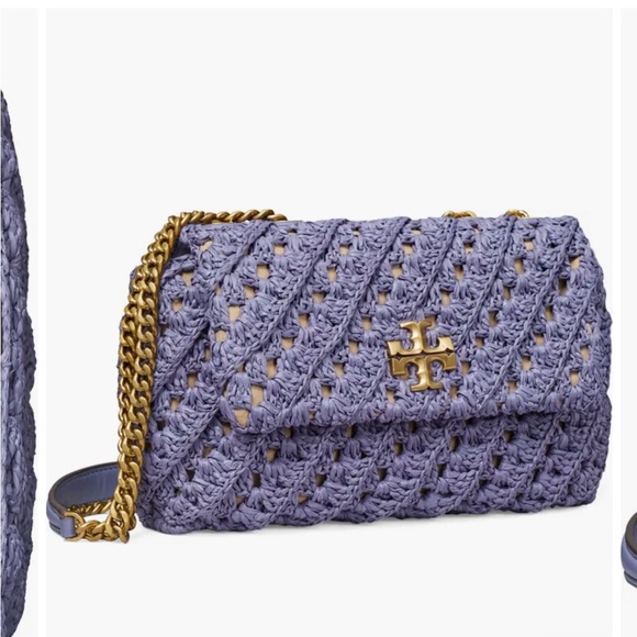 Tory burch Kira Straw Crochet Small Convertible Shoulder Bag - Picture 10 of 15